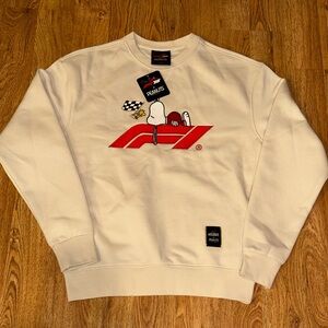 Formula 1 F1 Las Vegas Grand Prix Peanuts Classic Crew Official Merch Sweater XS